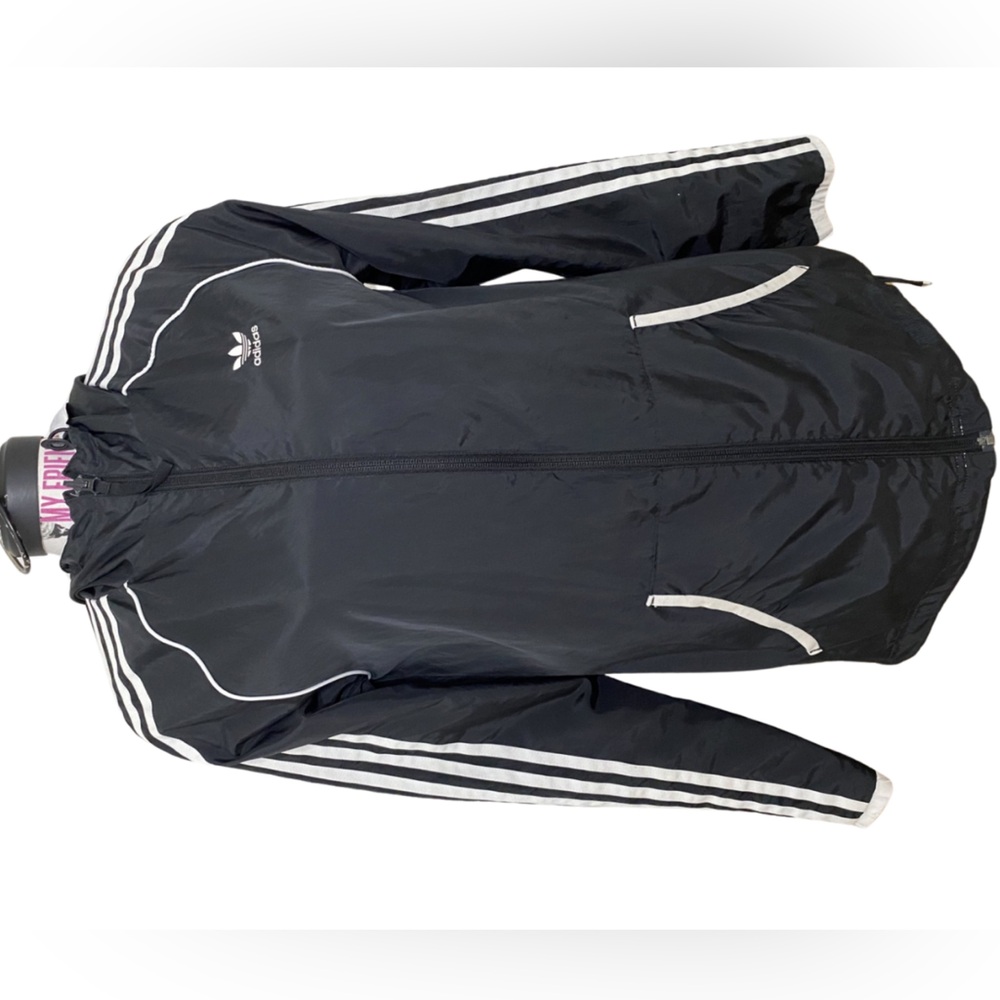 Adidas Reversible Black and White Windbreaker